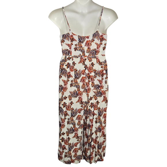 Free People Hot Tropics Jumpsuit Size 8 Wide Leg Crop Tie Front Pockets - Picture 3 of 8